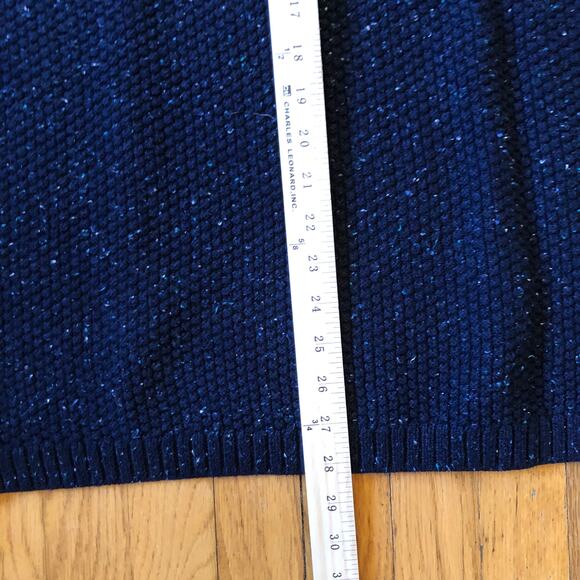 Talbots Navy Blue Crew Neck Sweater - Picture 5 of 10